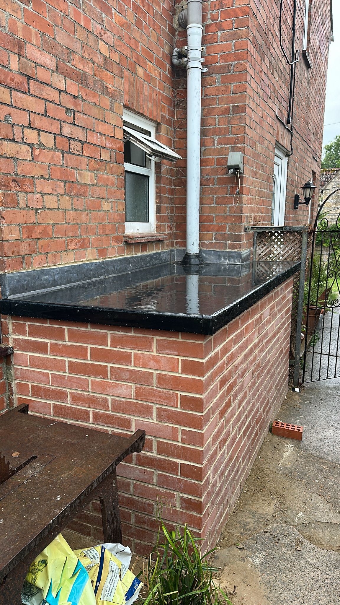 External utility extension after work